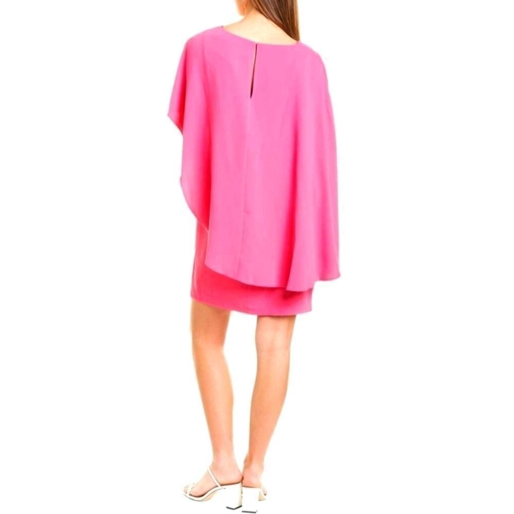 Trina by Trina Turk Women's Pink 100% Polyester Ruffle Adore 2 Mini Dres… - Picture 6 of 13